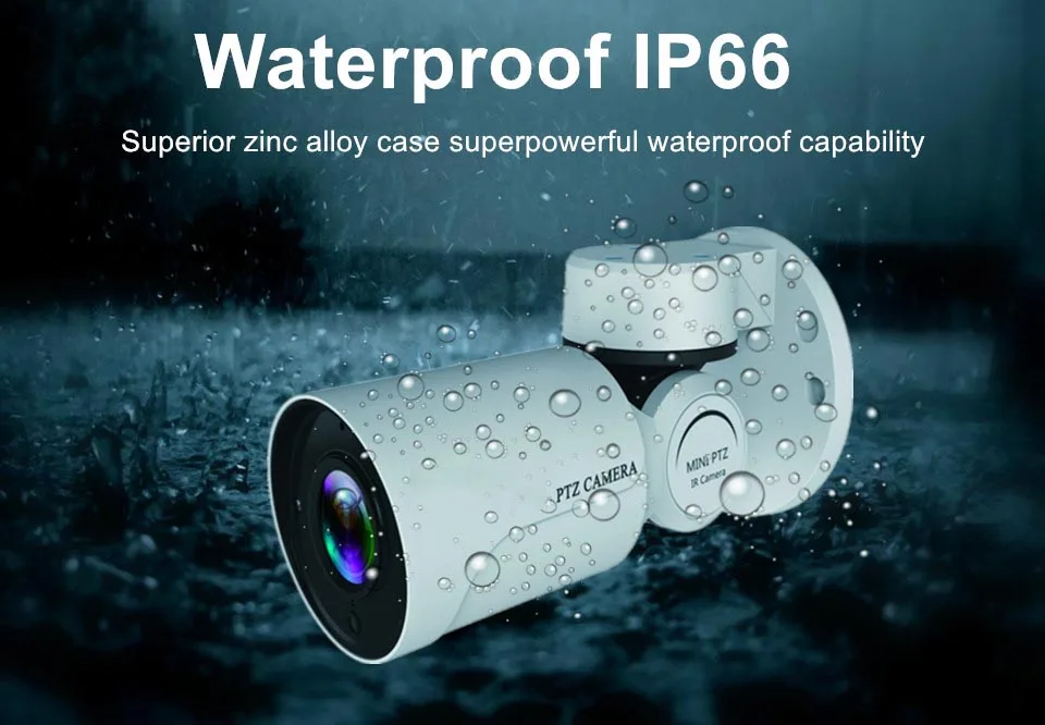 Starlight POE 4X Zoom 1080P 2MP PTZ IP камера безопасности Открытый Plug and Play