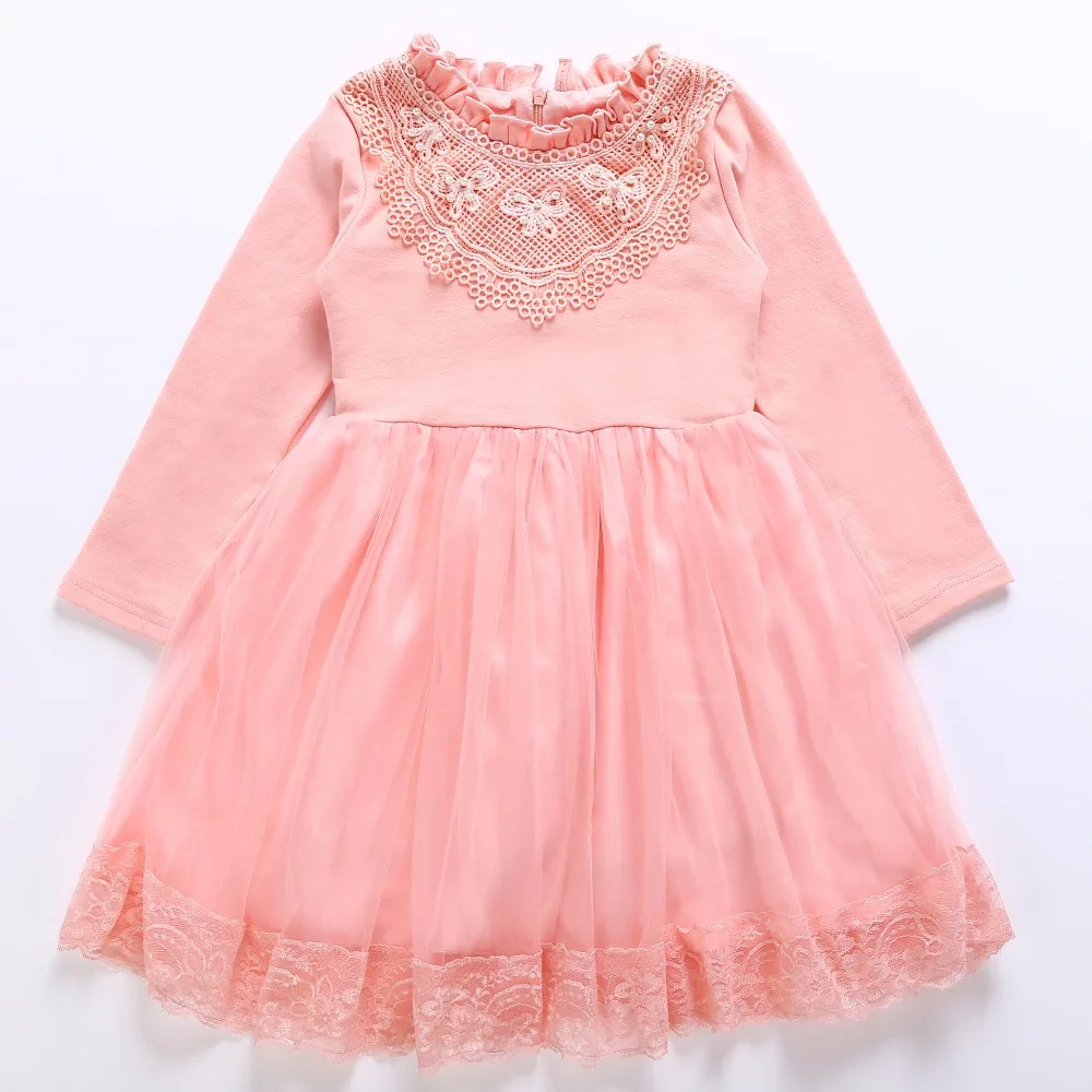 Весенне-осеннее платье для девочек детское вечернее бальное платье принцессы на свадьбу платье-пачка с длинными рукавами для девочек От 4 до 13 лет, BC475