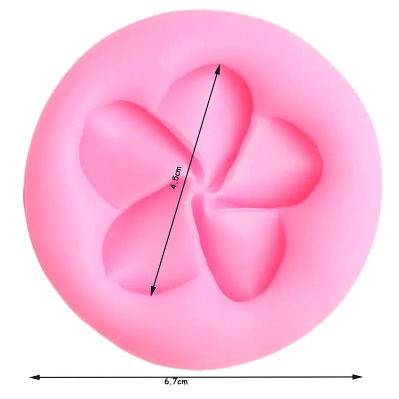 2 Размеры цветок плюмерии силиконовые формы помадка для кекса формы для пирожных сделай сам украшения инструменты Конфеты Форма для шоколада форма для мастики