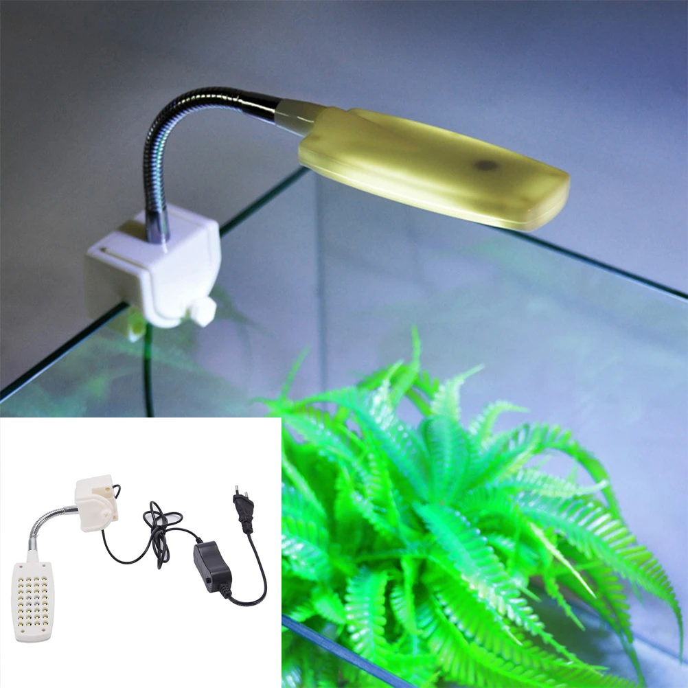 Flexible White & Blue Lighting Lamp 32 LED Aquarium Fish Tank Light