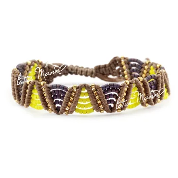 

Lotus mann neon color matching bohemia bracelet seed beads