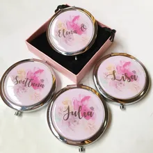 Индивидуальный Логотип Выпускной День рождения Юбилей вечерние подарки свадебный подарок подружке невесты персонализированное зеркало