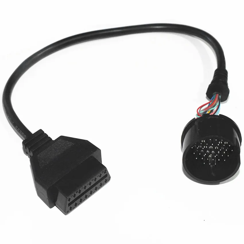 Новое поступление B-en-z 38 Pin до 16 Pin OBD OBD2 полный штырьевой OBDII диагностический Соединительный адаптер кабель 38pin для м золотник-дес