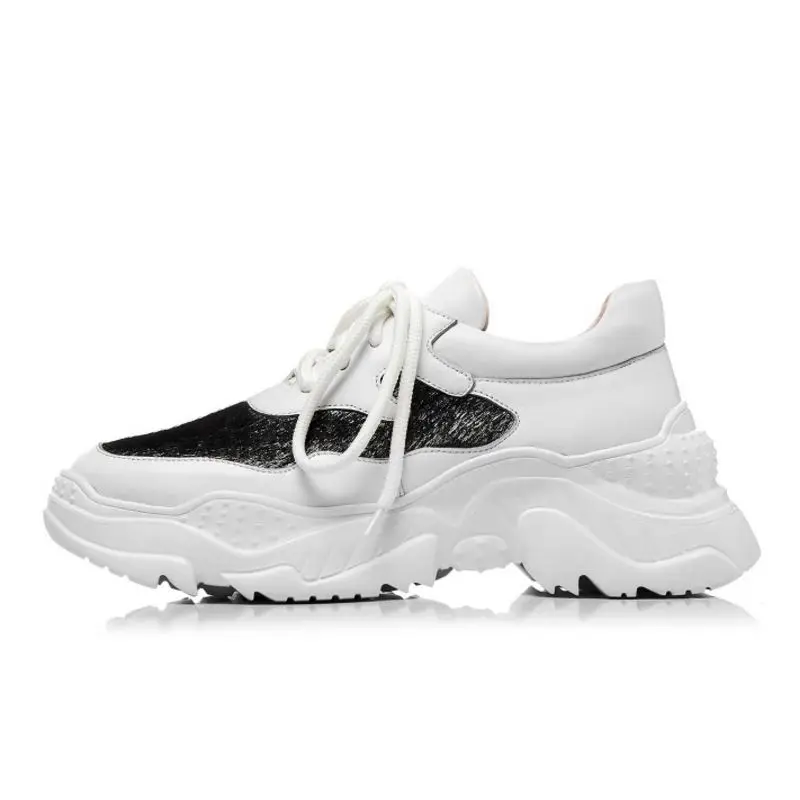 Женские кроссовки на танкетке Tuyoki модная Уличная Повседневная обувь из 2019