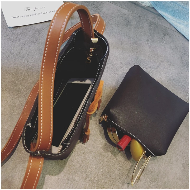 Elimetis 2018 Women Shoulder Bag Leather Female Chain Crossbody Bag Fashion Double Handbags Messenger Shoulder Bag For Women     (12)