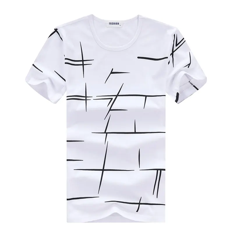 

TFETTERS 2019 Summer New Fashion Men T-shirt Short Sleeve Casual O-Neck Print T-shirt Men Brand Clothing Slim Fit Cotton Tshirts