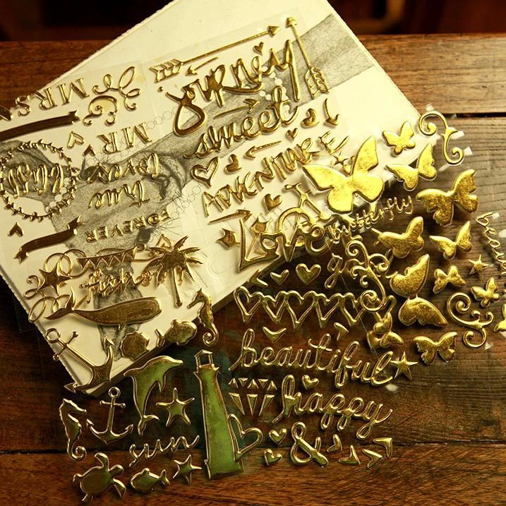 Ksccraft фраз самоклеящиеся Пуффи наклейки для скрапбукинга/поделки/украшения для открыток