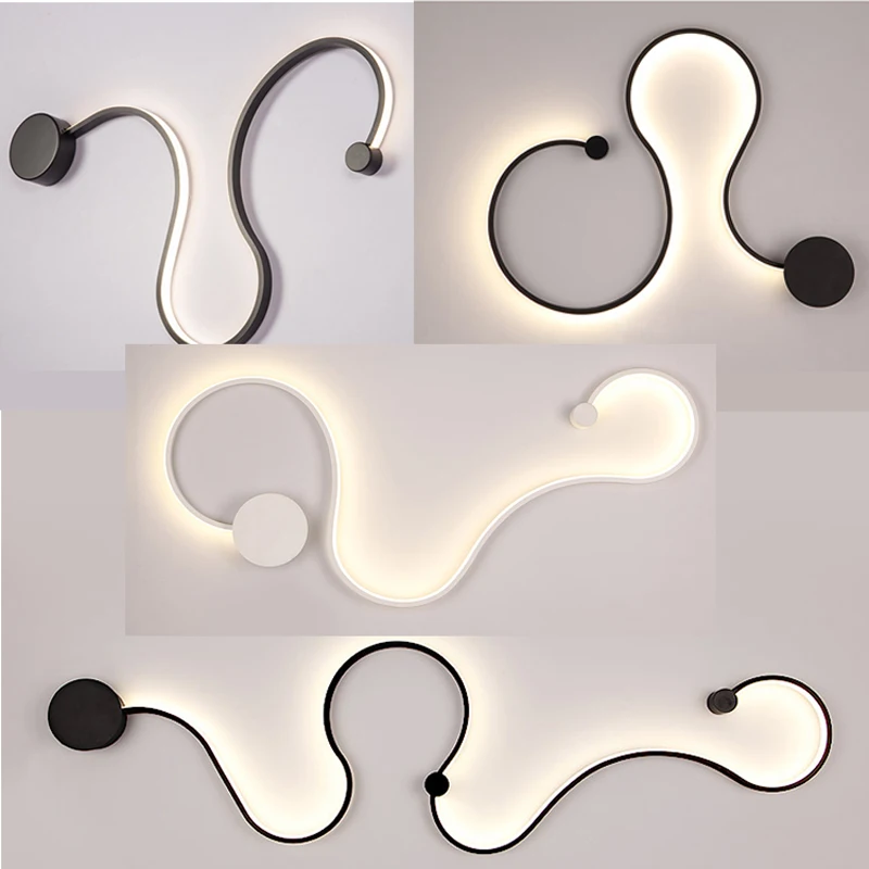 Post-modern Scandinavian modern minimalist creative wall lamp led bedside bedroom aisle corridor hotel Wall light