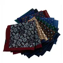 Для мужчин костюм-Карманный платок высококачественные свадебные Жених Британский Стиль Подарочная коробка точка платок