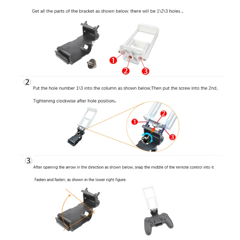 remote control mobile phone tablet Extended bracket Clip for dji Tello mini Pocket drone Accessories 1 (7)