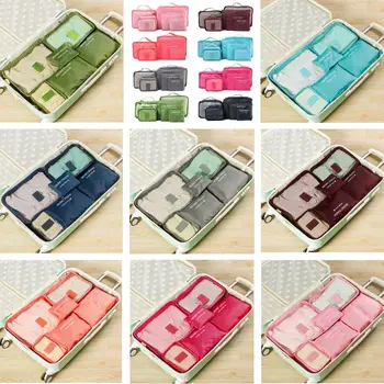 

6pc Travel Organizer Bag Clothes Pouch Portable Storage Case Luggage Suitcase US