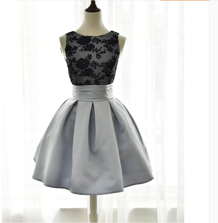 black grey gown