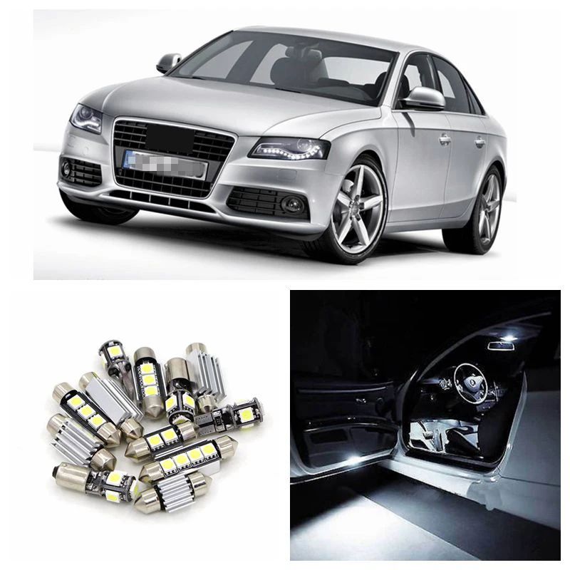 Us 21 44 35 Off 21pcs White Canbus Car Led Light Bulbs Interior Package Kit For 2006 2007 2008 Audi A4 S4 B7 Avant Map Dome Trunk Door Lamp In