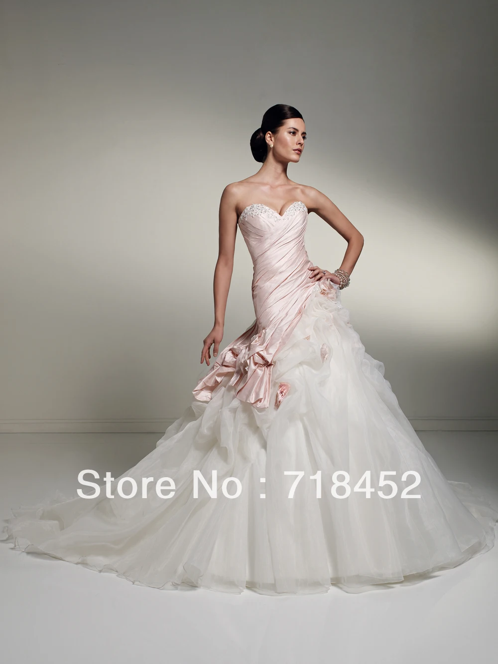 pink taffeta bridesmaid dress