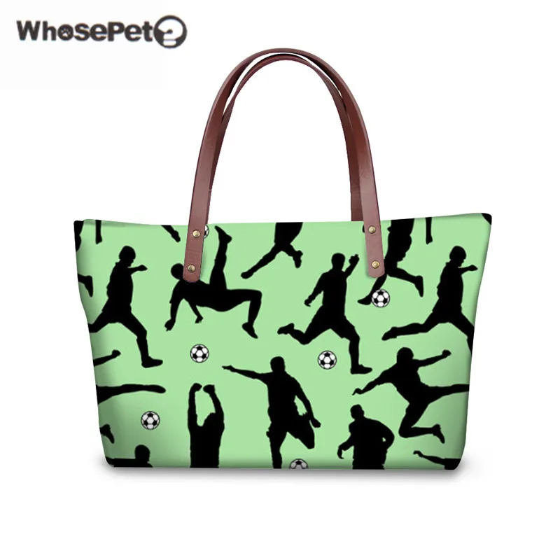 

WHOSEPET Female Handbag Fashion Ball Prints Women Big Shoulder Bag For Travel Summer Top-handle Bags Girls Leisure Shopping Tote