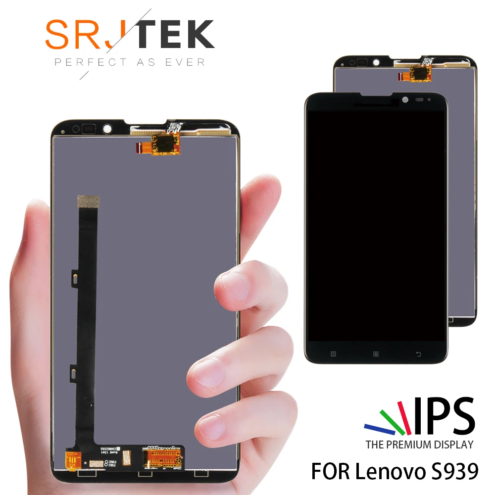 

No Dead Pixels Original 1280x720 6.0'' IPS Screen For Lenovo S939 LCD Display S 939 Touch Screen Digitizer Replacement