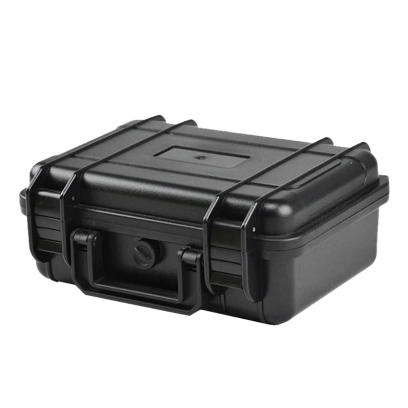 Outdoor Abs Waterproof Drying Box Safety-Equipment Box Portable Outdoor Survival Toolbox Dustproof And Explosion-Proof Collisi - Цвет: Black