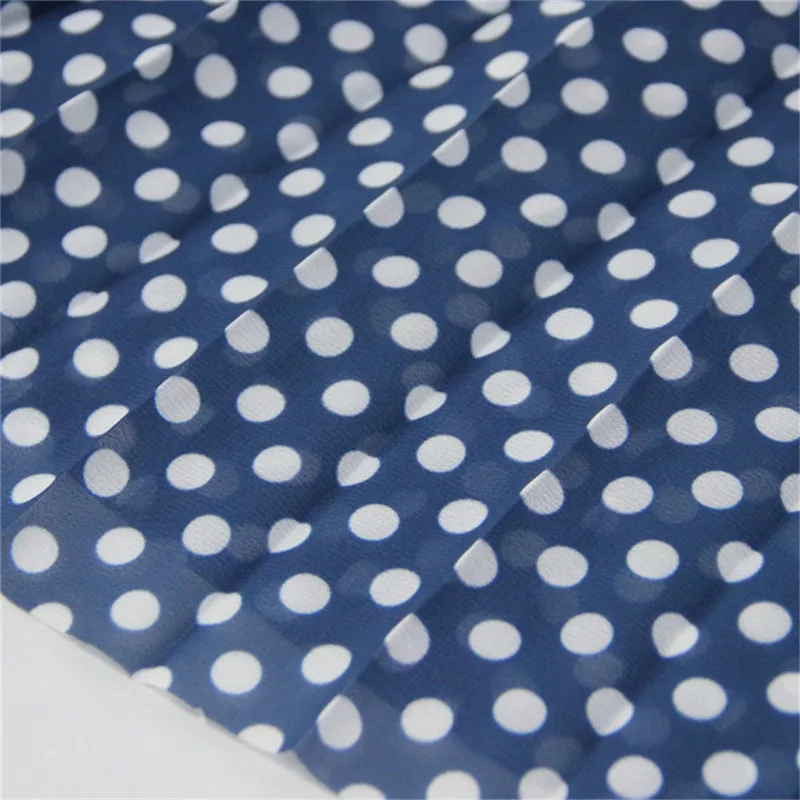 Summer Dot Woman Dress 2019 Vintage Women's Denim Dresses Sleeveless Lace Turn-down Collar Belted Chiffon Patchwork Vestido (18)