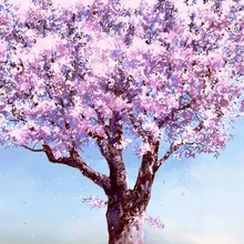 Розовые цветы полное дерево DIY живопись по номерам 24 Цвета Пигмент кисть Искусство Ручная роспись креативная Цифровая живопись маслом