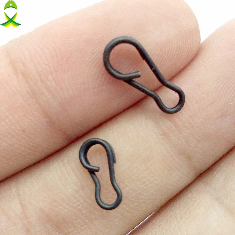 50 Stücke Angeln Rolling Swivels Fast Link Clip Snap Stecker Karpfen
