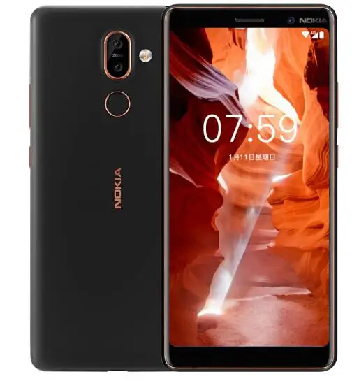 Nokia 7 Plus, Android 8, глобальная ПЗУ, OTA, 4G, 64G, Snapdragon 660, четыре ядра, 6,0 дюймов, 2160x1080 P, 18:9, 3800 мАч, Bluetooth 5,0