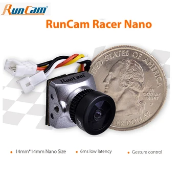 

New Runcam Racer Nano FPV Camera 14*14mm 3.5g the Smallest Best FPV Racing Cam Gesture Control 16:9 4:3 PAL/NTSC Switchable