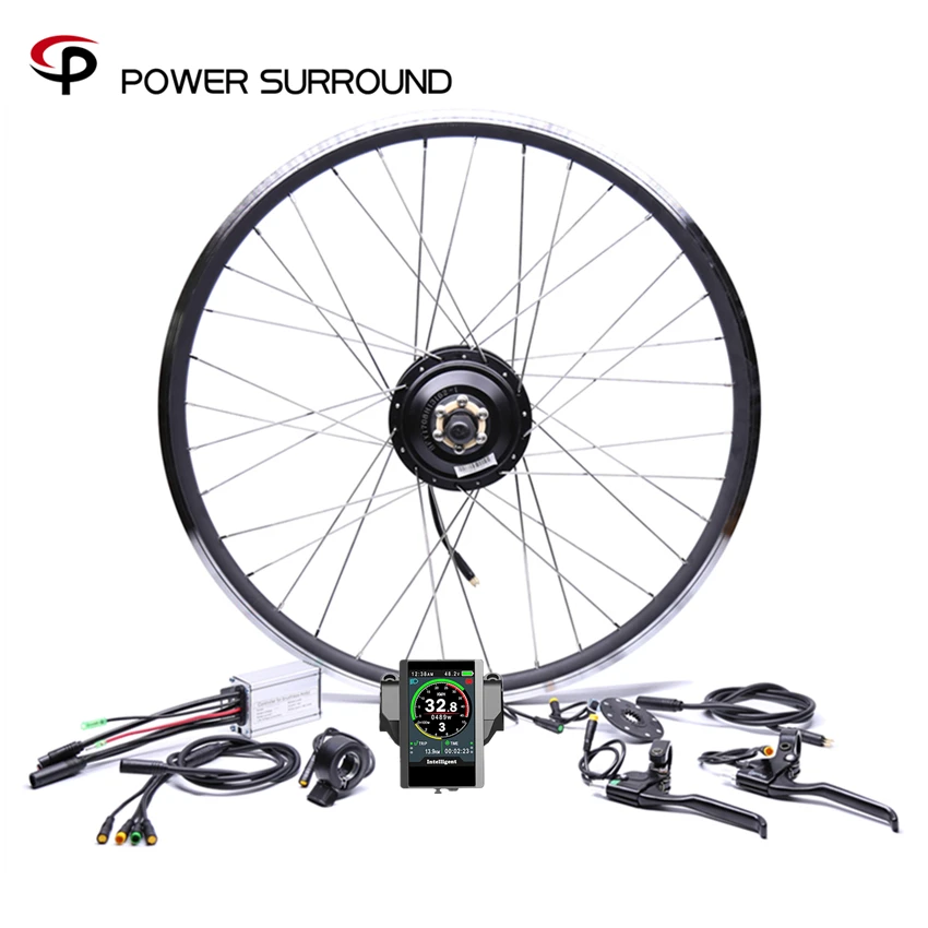 Color display font b Electric b font font b Bicycle b font Waterproof 36v250w Bafang Front