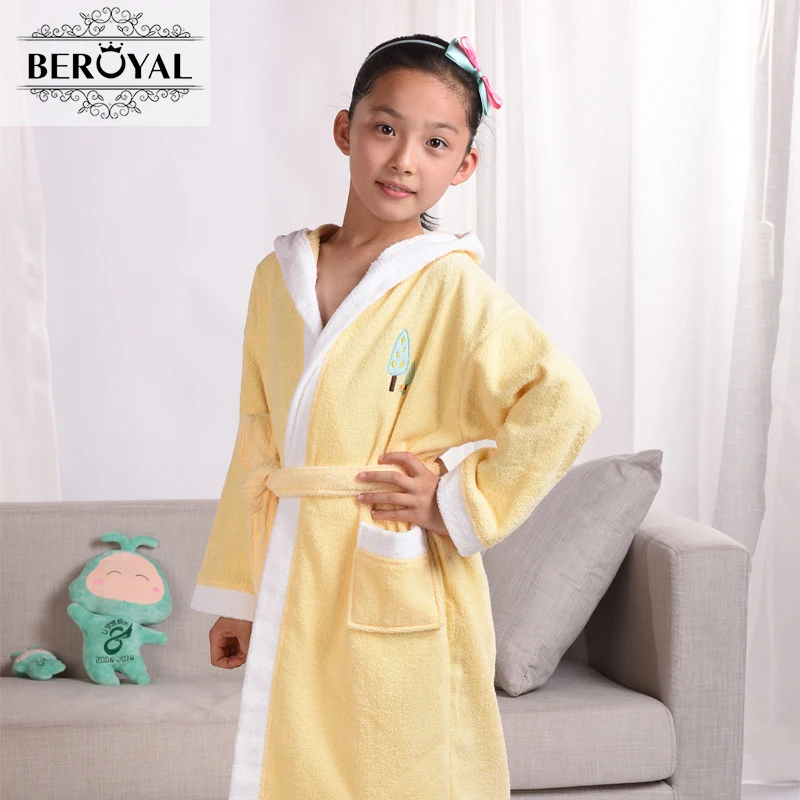 2017 New Style Child Bathrobe Cotton Hooded Bathrobe Kids/Pajamas