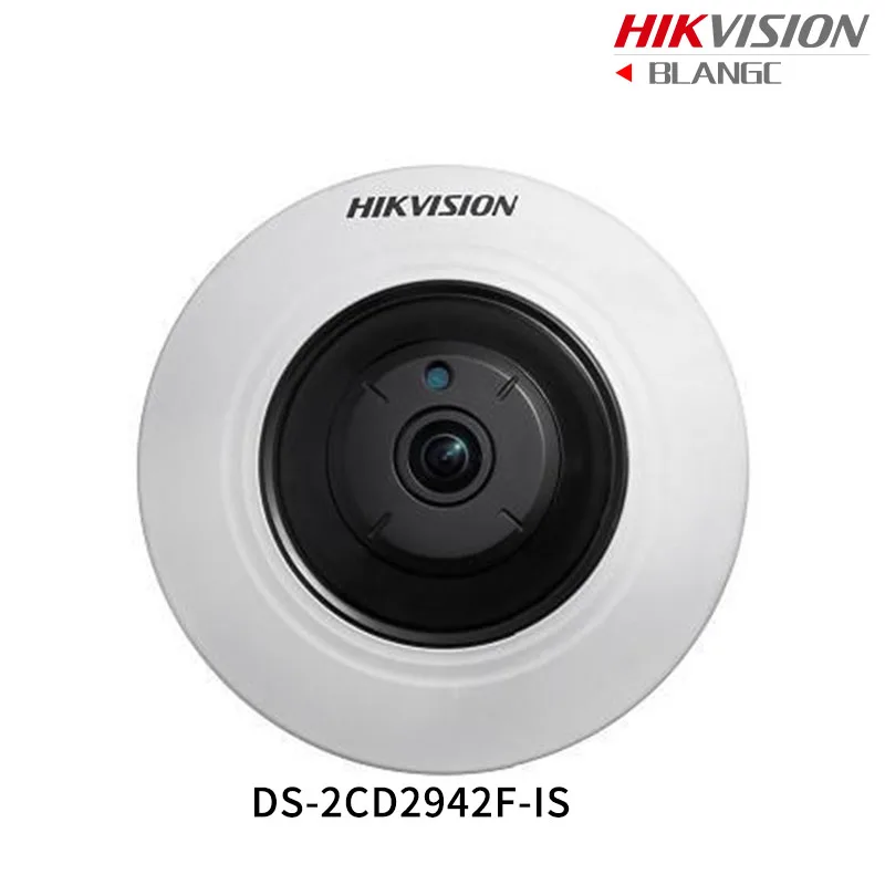 In Stock Hikvison Original English Security Camera DS 2CD2942F IS 4MP Compact Fisheye IP Camera