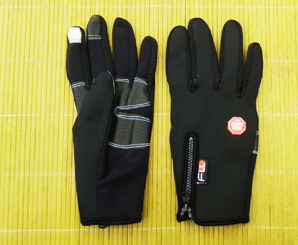 Зимние теплые перчатки с сенсорным экраном для велоспорта, велосипеда, лыжного спорта, кемпинга, пешего туризма, мотоцикла, спортивные перчатки унисекс с полным пальцем