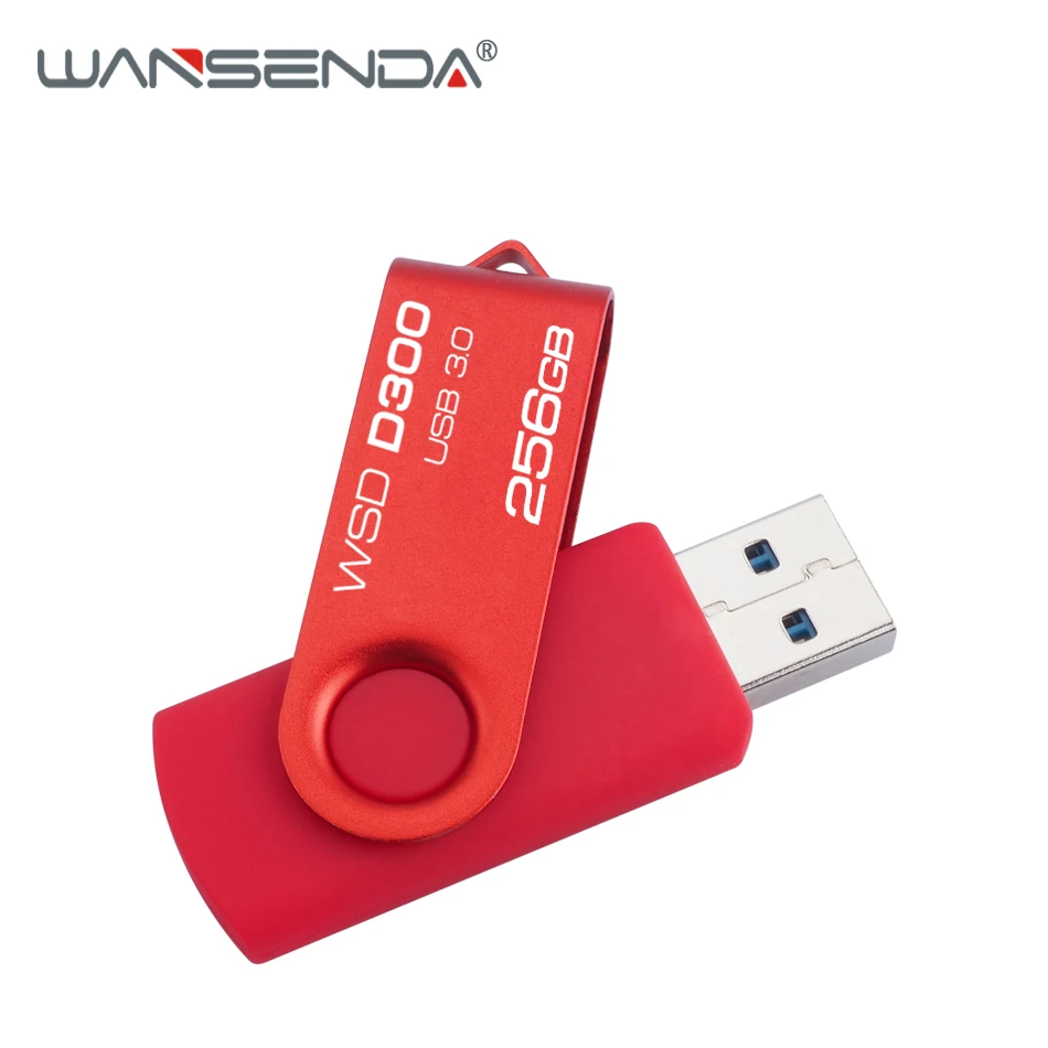 WANSENDA, вращающийся USB флеш-накопитель, 4 ГБ, 8 ГБ, 16 ГБ, 32 ГБ, 64 ГБ, 128 ГБ, 256 ГБ, высокоскоростной Usb накопитель, 3. 0, флеш-накопитель, флешка