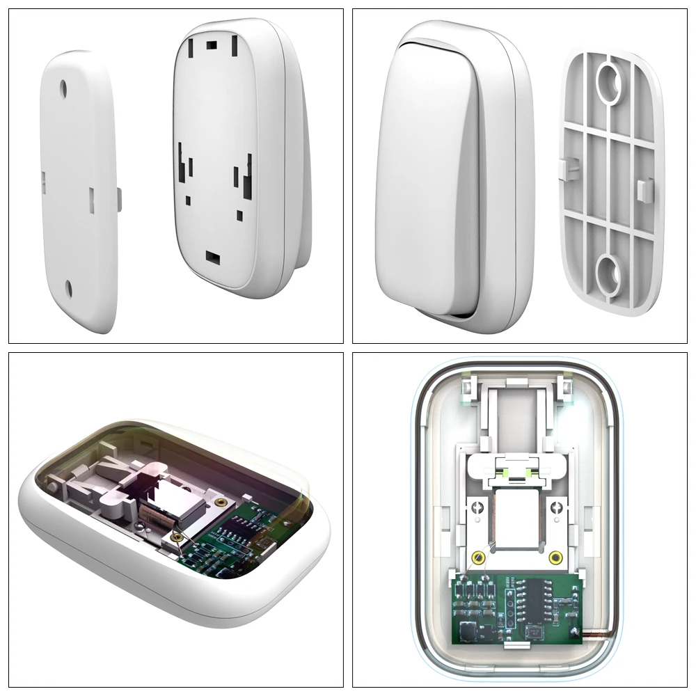 Wolf-Guard QX002 Wireless Waterproof Doorbell Home Security Welcome Self-Powered LED Indicator Smart Chimes Door bell 38 Songs