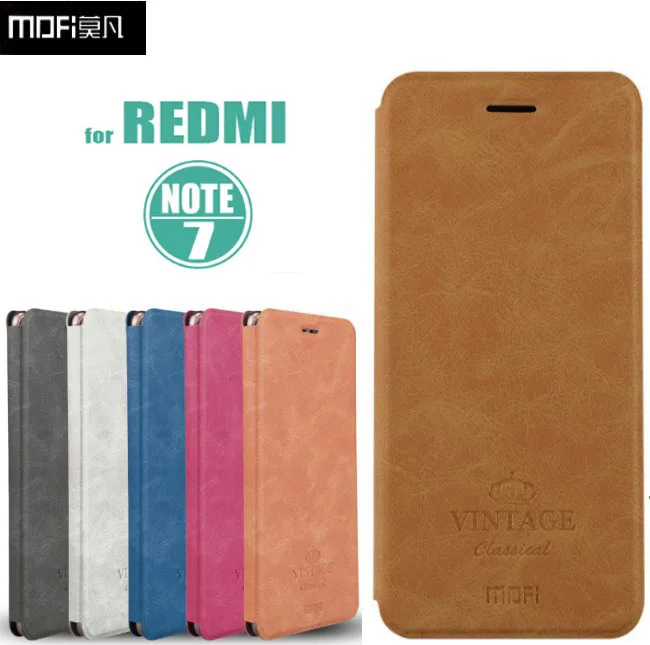 Чехол для Xiaomi Redmi Note 7, флип-чехол MOFI для Xiaomi Redmi Note 7 Pro, высококачественный кожаный чехол-кошелек с подставкой