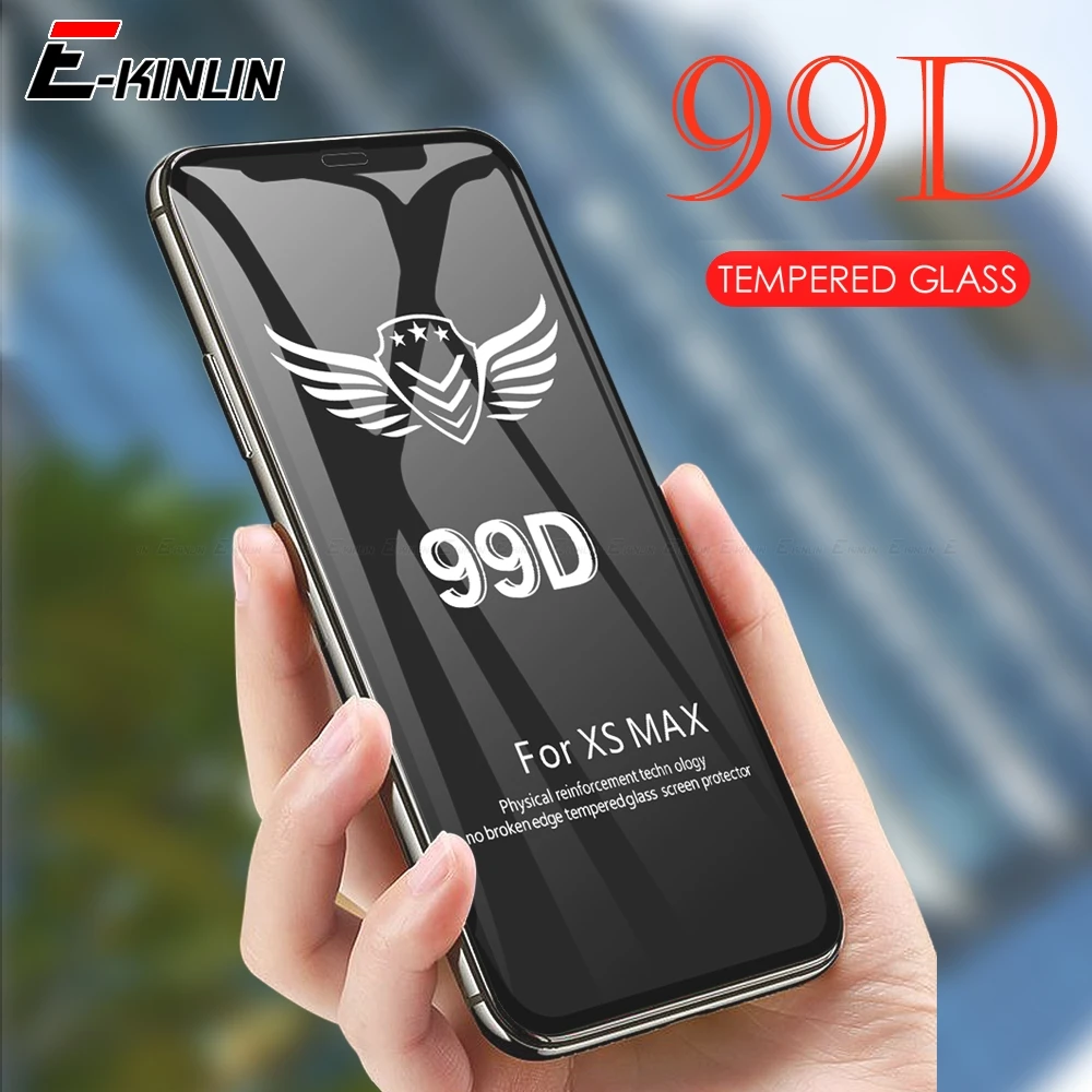 

99D Screen Protector Protective Glass For iPhone 8 7 6 6S Plus Glass Full Cover For iPhone 11 Pro XS Max XR X Tempered Glass