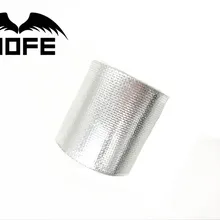 МФЭ Серебряная Термальность лента забора воздуха тепла изоляционный экран Обёрточная бумага отражающая теплопроводная барьер самоклеющиеся двигателя 2 дюйма