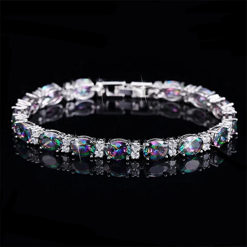 Csyiirry New AAA Cubic Zirconia Bracelet Wild Aritocratic Temperament Female Wedding Banquet Ladies and Jewellery | Украшения и