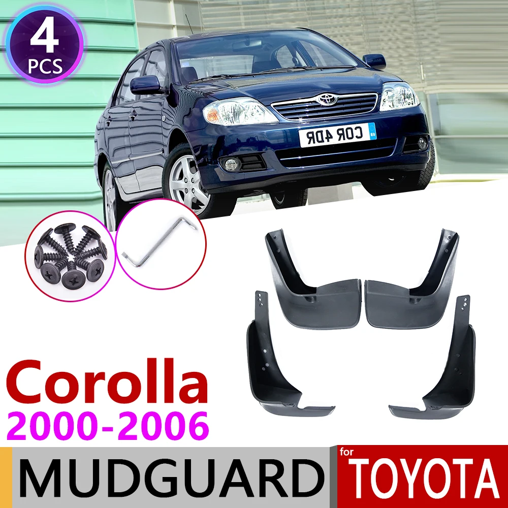 

for Toyota Corolla E120 E130 2000~2006 Mudflap Fender Mudguard Mud Flaps Guard Splash Flap Accessories 2001 2002 2003 2004 2005