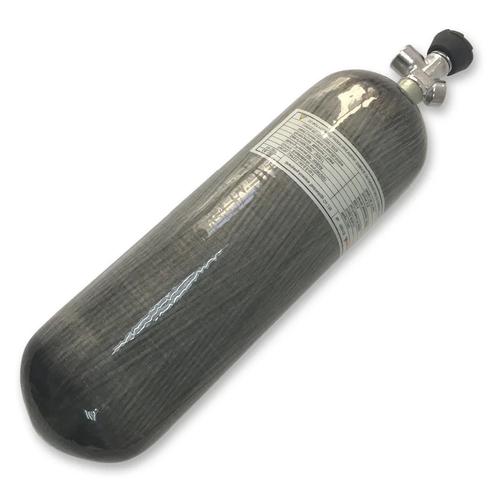 

Carbon Fiber Cylinder 4500Psi 300Bar 6.8L Threading M18*1.5 for Paintball tank PCP rifle hunting air refilling with gauged valve