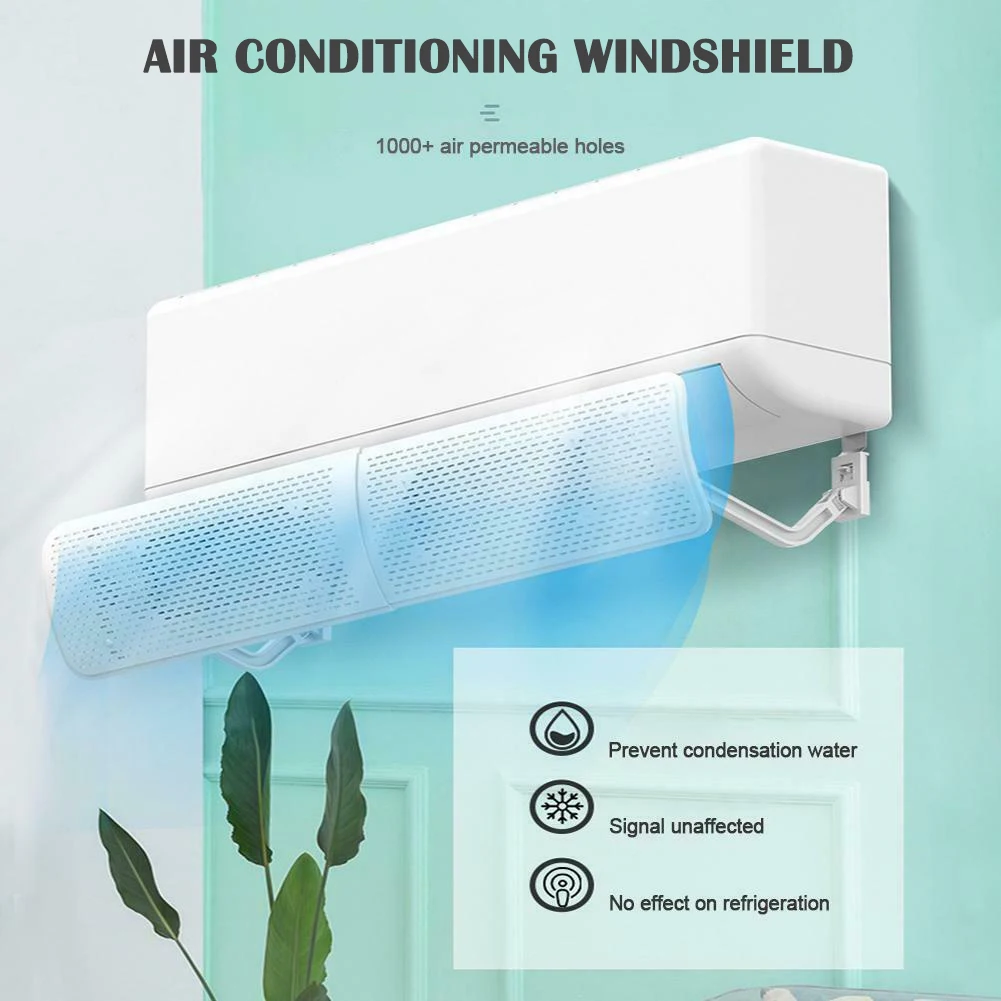 

Air Conditioner Deflector Cold Wind Shield Anti Direct Blowing Telescopic Baffle for Home Hotel LKS99