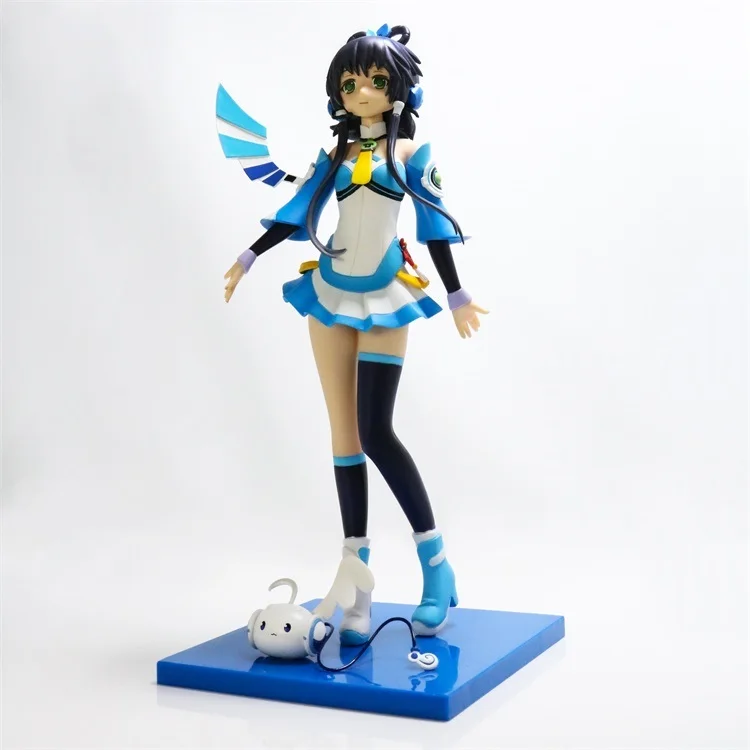 2018 Новое поступление Аниме певица Luo Tianyi Sexy Angel фигурку перо ver ПВХ 25 см