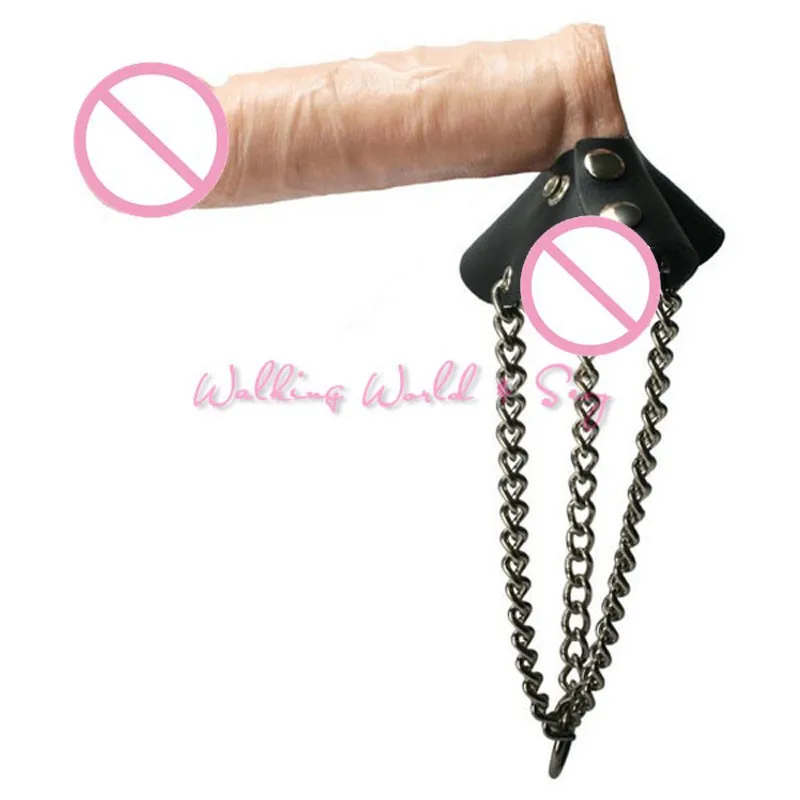 Adujustable Scrotum Pendant Ball Stretcher Penis Cock Rings Fetish Sex Toys Leather Male Chastity Device For Men Slave Restaint (5)