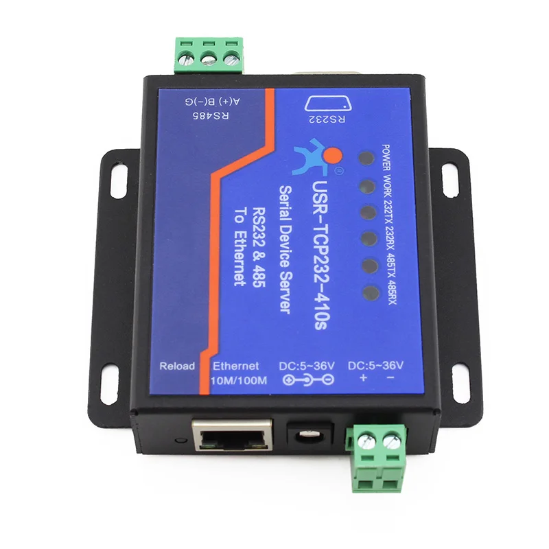 USR TCP232 410S RS485 Modbus шлюз сервера конвертеры RJ45 к RS232 поддержка веб страницы DHCP RTS CTS