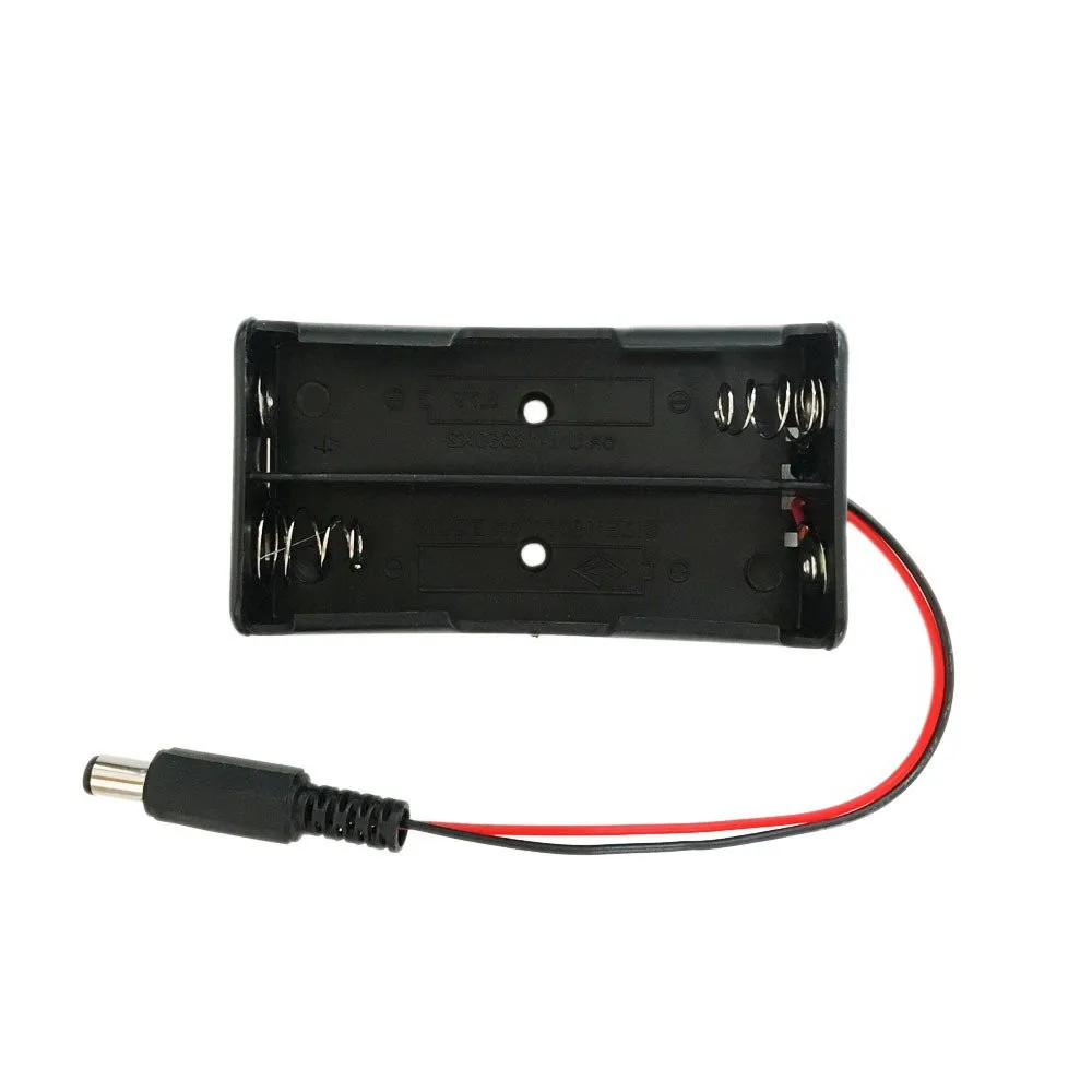 

18650 battery box DC head lithium battery 2 section 18650 strip line 2 section 7.4V battery box series charging