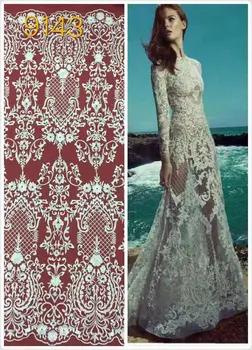

Free Shipping! high quality guipure Lace fabric / african cord lace SYJ-8714 /Water soluble african lace fabric 5 yards