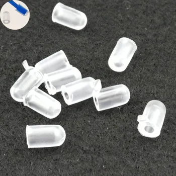 

50pcs/lot EL wire Transparent color Cap/Insulation tail CAP use for LED Strip EL wire DIY Festival decoration Use for 2.3MM