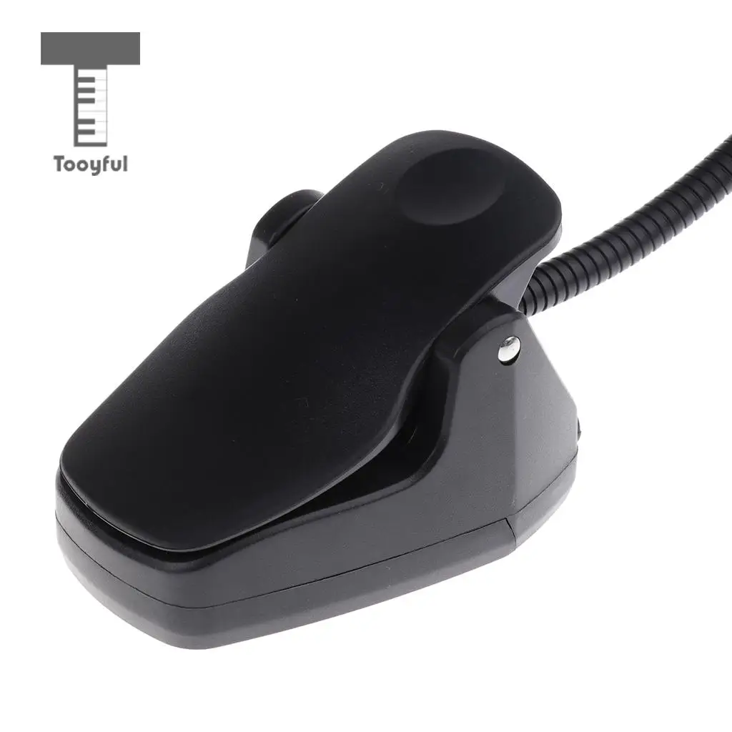Tooyful Foldable 9 LED Music Stand Light Music Score Lamp Clip-on Reading Light Stage Accessory Black