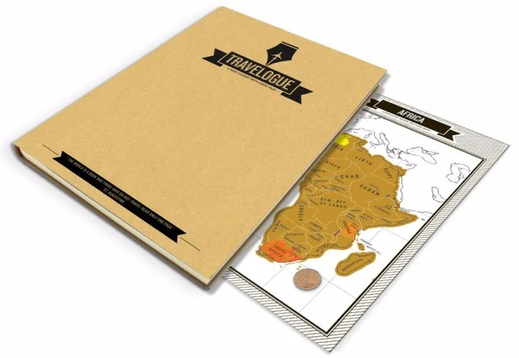 Популярные блокноты для путешествий+ скретч-карта туристический журнал с 8 мини-картами мира