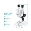 AOMEKIE 20X Stereo Microscope Binocular with LED for PCB Soldering Tool Mobile Phone Repair Slides Mineral Watching Microscopio 6
