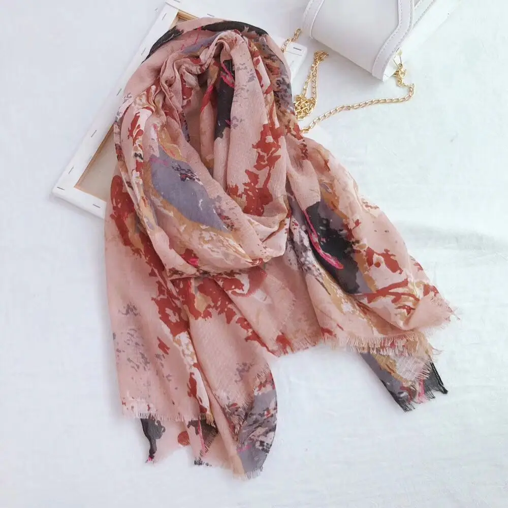 

Sjaal viscose hijab 2019,bohemian cotton beach scarf cover up,long shawl printed tassel Muslim big head scarf,shawls and wraps