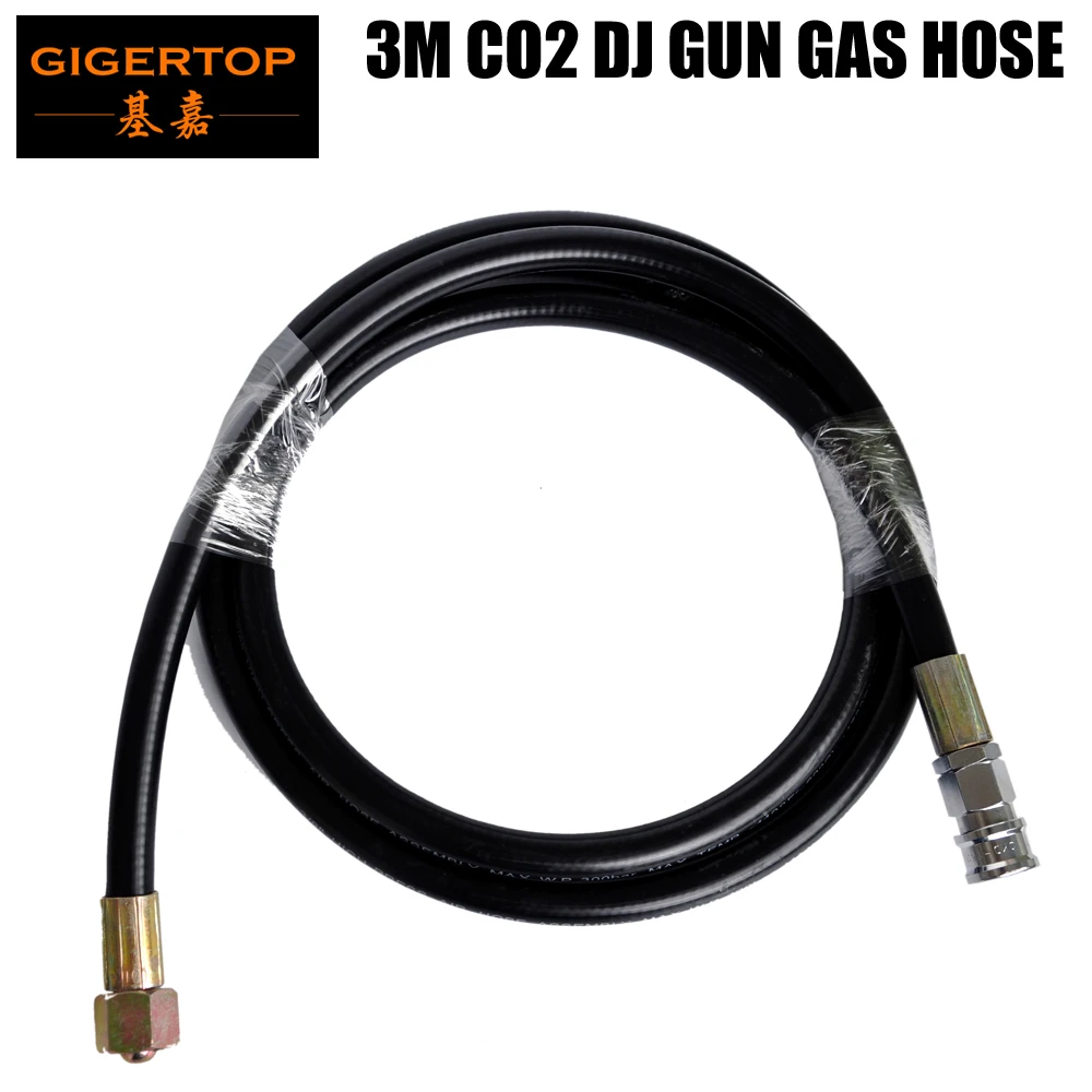 Mangueira de Gás para o Co2 Fácil de Limpar com Conector Conector de Engate Rápido e encaixe de Bronze Freeshipping Alta Imprensa dj Gun de Engate Comprimento Customerized